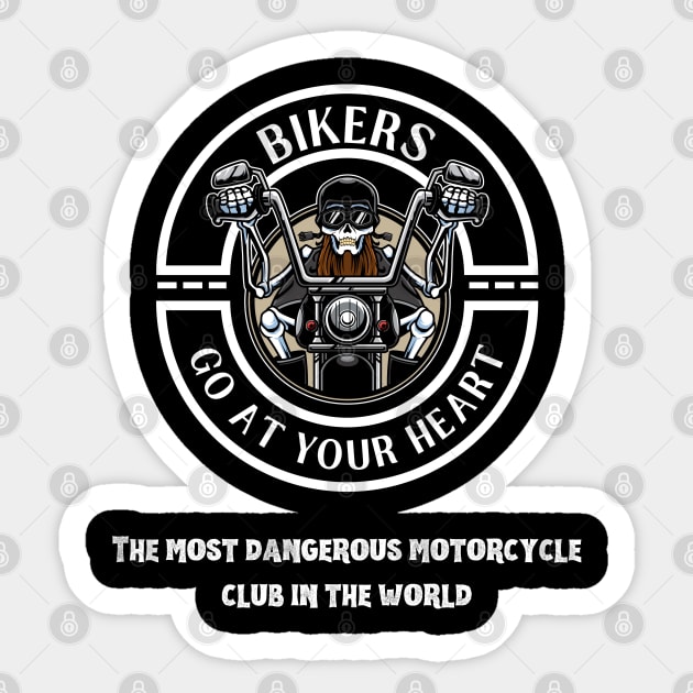 Motorcycle from hell to Angels Sticker by hugoConAche